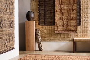 Printed natural rugs